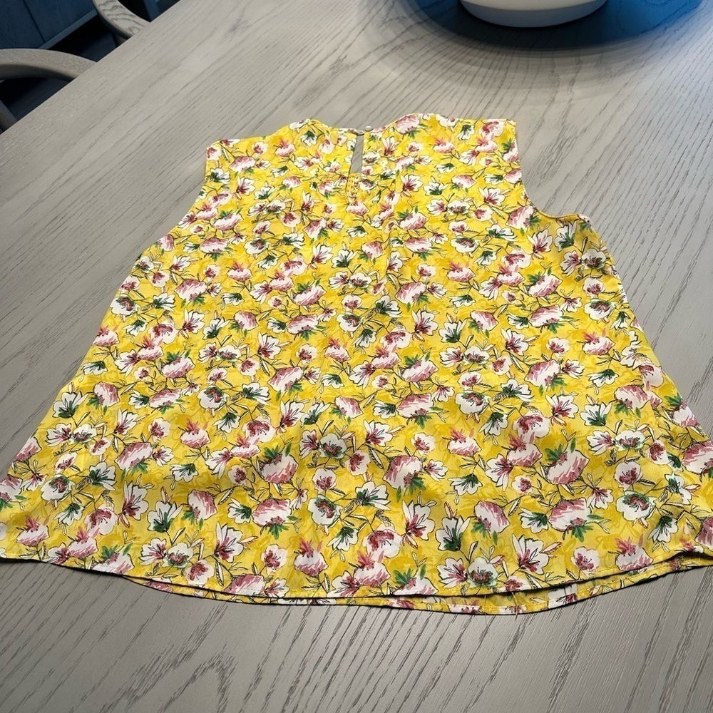 ZARA Basic floral sleeveless top Size L